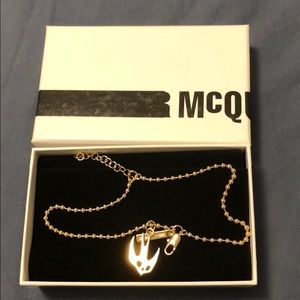 Alexander McQueen gold swallow bracelet